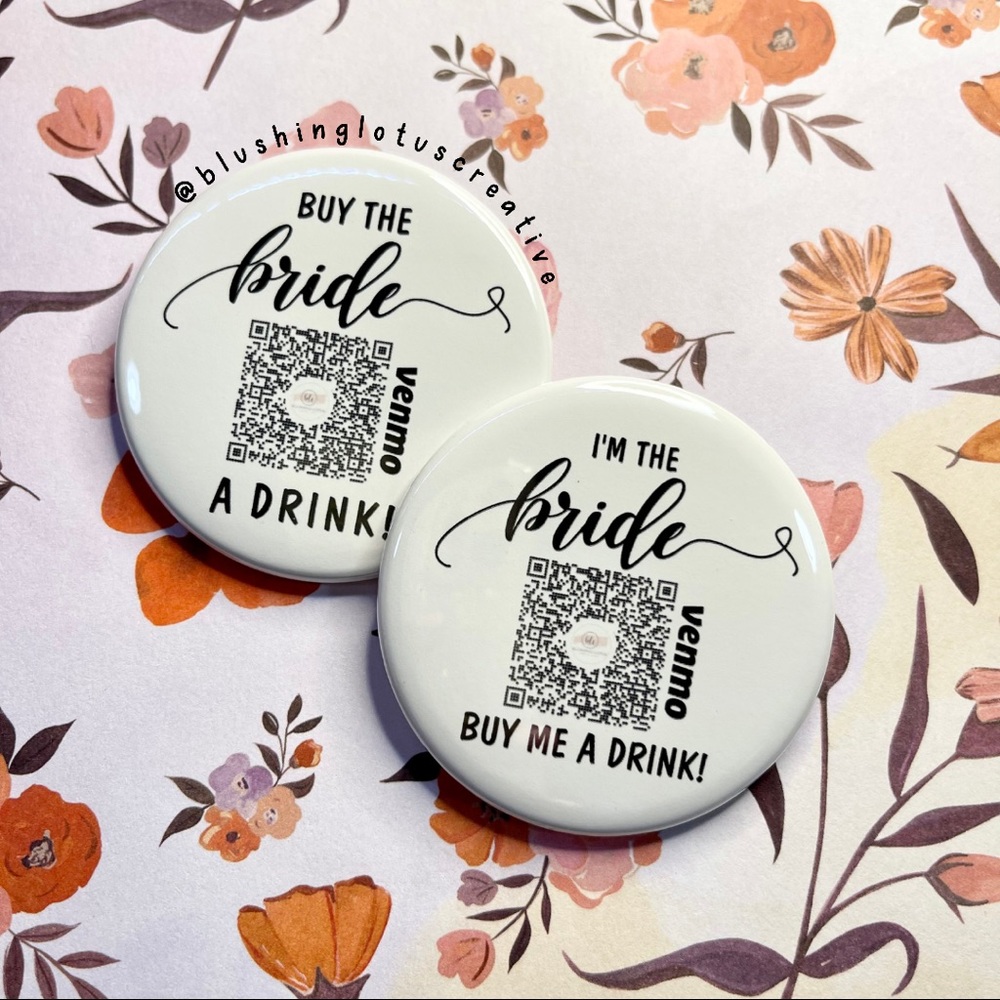 Buy the bride a drink Bachelorette Venmo button